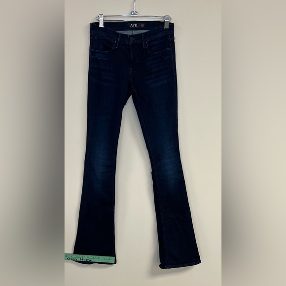 AYR Skinny Flare Dark Blue Jeans - Picture 3 of 7